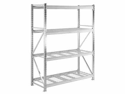 СТЕЛЛАЖ MS PRO 250/150X60/4 B С СЕТЧАТЫМИ ПОЛКАМИ