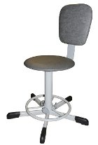 Стул винтовой лабораторный с прямой формой спинки СтЛК-01