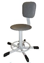 Стул лабораторный винтовой со спинкой сложной формы СтЛК-02