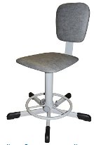 Стул винтовой лаборотарный с прямой формой спинки СтПТ-01